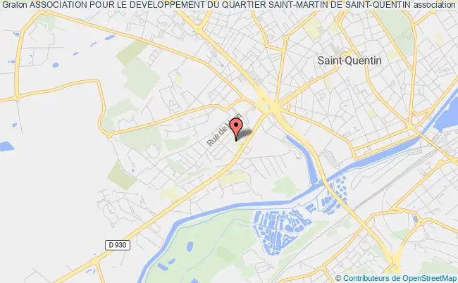 plan association Association Pour Le Developpement Du Quartier Saint-martin De Saint-quentin Saint-Quentin