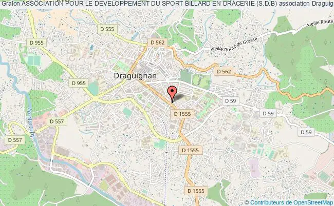 plan association Association Pour Le Developpement Du Sport Billard En Dracenie (s.d.b) Draguignan