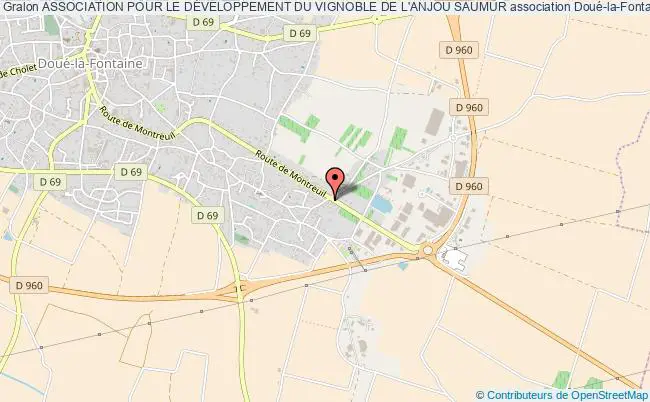 plan association Association Pour Le DÉveloppement Du Vignoble De L'anjou Saumur Doué-en-Anjou