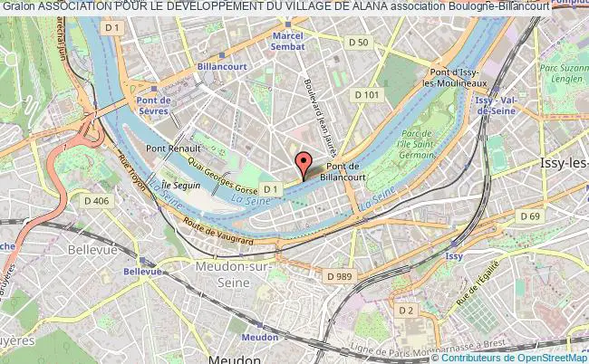 plan association Association Pour Le Developpement Du Village De Alana Boulogne-Billancourt