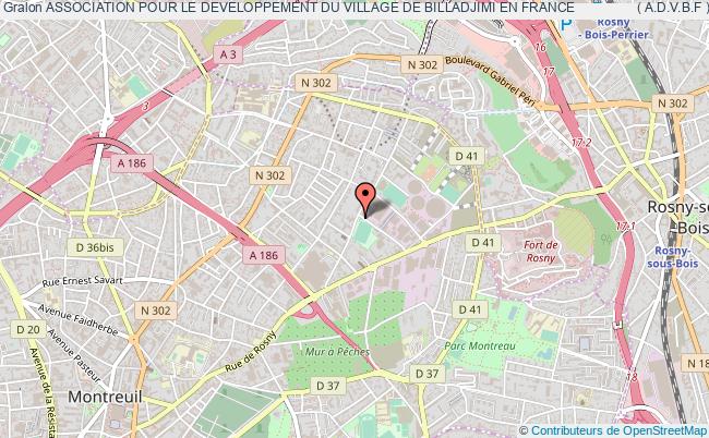 plan association Association Pour Le Developpement Du Village De Billadjimi En France                ( A.d.v.b.f ) Montreuil