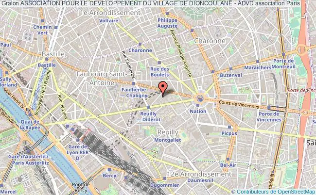 plan association Association Pour Le Developpement Du Village De Dioncoulane - Advd Paris