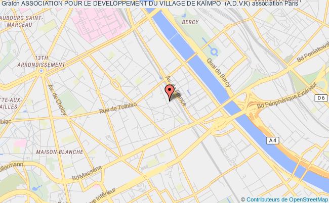 plan association Association Pour Le Developpement Du Village De KaÏmpo  (a.d.v.k) Paris