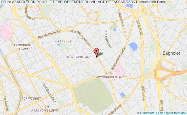 plan association Association Pour Le Developpement Du Village De Tassara Advt Paris