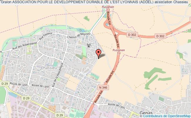 plan association Association Pour Le Developpement Durable De L'est Lyonnais (addel) Chassieu