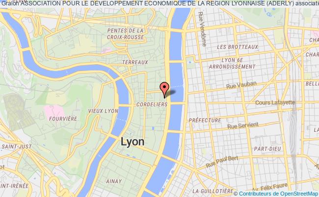 plan association Association Pour Le Developpement Economique De La Region Lyonnaise (aderly) Lyon
