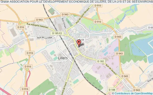 plan association Association Pour Le Developpement Economique De Lillers, De La Lys Et De Ses Environs Lillers