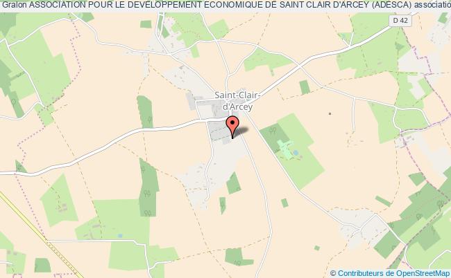plan association Association Pour Le Developpement Economique De Saint Clair D'arcey (adesca) Saint-Clair-d'Arcey
