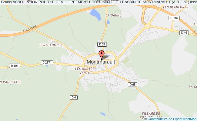 plan association Association Pour Le Developpement Economique Du Bassin De Montmarault (a.d.e.m.) Montmarault