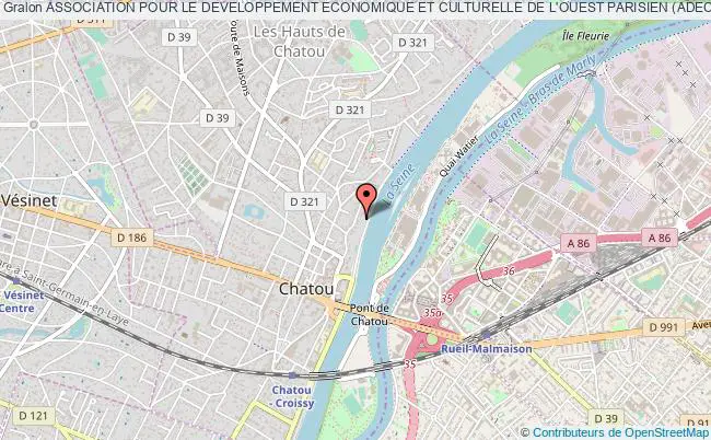 plan association Association Pour Le Developpement Economique Et Culturelle De L'ouest Parisien (adecop) Chatou