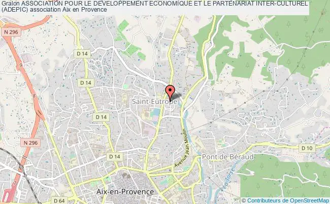 plan association Association Pour Le Developpement Economique Et Le Partenariat Inter-culturel
(adepic) Aix-en-Provence