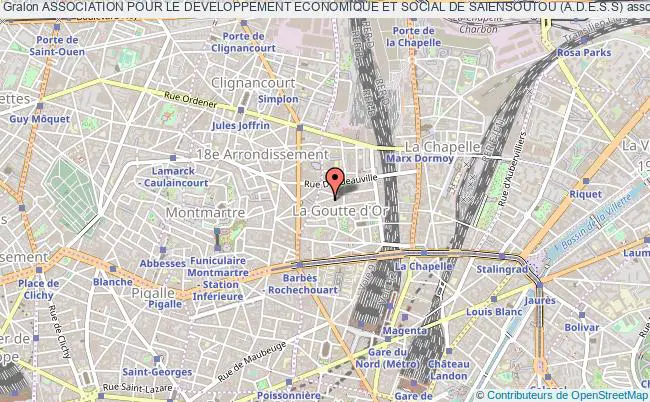 plan association Association Pour Le Developpement Economique Et Social De Saiensoutou (a.d.e.s.s) Paris
