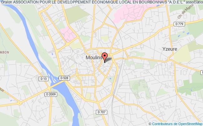 plan association Association Pour Le Developpement Economique Local En Bourbonnais "a.d.e.l." Moulins