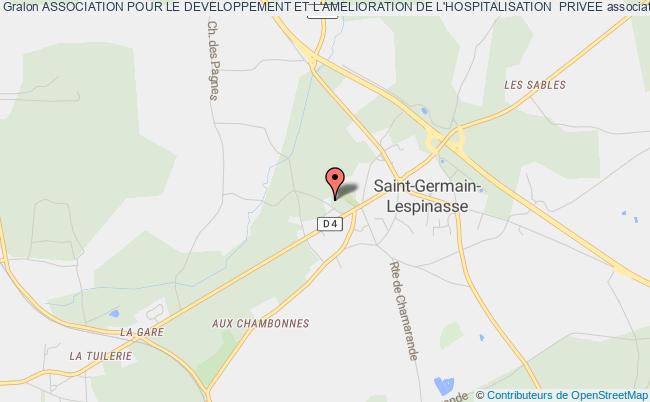 plan association Association Pour Le Developpement Et L'amelioration De L'hospitalisation  Privee Saint-Germain-Lespinasse