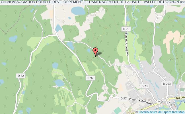plan association Association Pour Le Developpement Et L'amenagement De La Haute  Vallee De L'ognon Mélisey