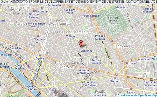 plan association Association Pour Le Developpement Et L'enseignement De L'entretien Motivationnel (adeem) Paris