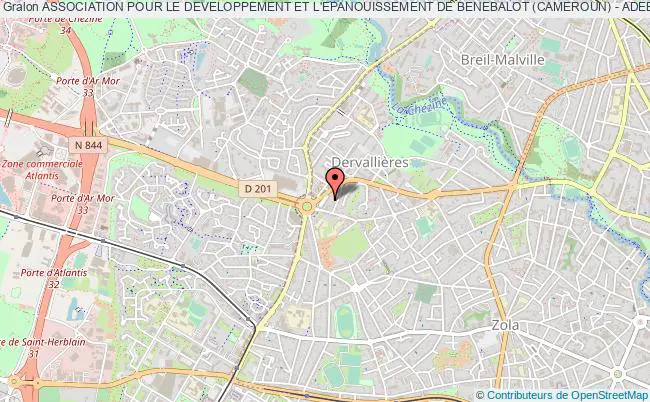 plan association Association Pour Le Developpement Et L'epanouissement De Benebalot (cameroun) - Adeb Nantes