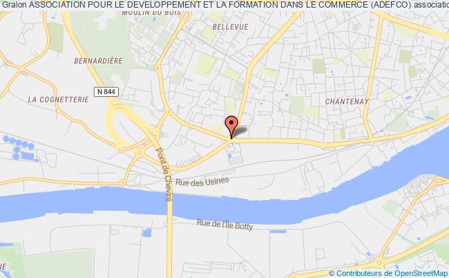 plan association Association Pour Le Developpement Et La Formation Dans Le Commerce (adefco) Nantes
