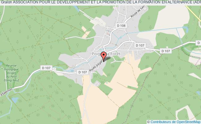plan association Association Pour Le Developpement Et La Promotion De La Formation En Alternance (adpfa) Poigny-la-Forêt