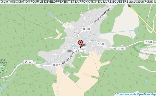 plan association Association Pour Le Developpement Et La Promotion Du Livre Equestre Poigny-la-Forêt