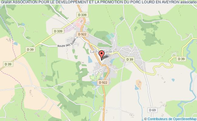 plan association Association Pour Le Developpement Et La Promotion Du Porc Lourd En Aveyron La Fouillade