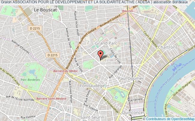 plan association Association Pour Le Developpement Et La Solidarite Active ( Adesa ) Bordeaux