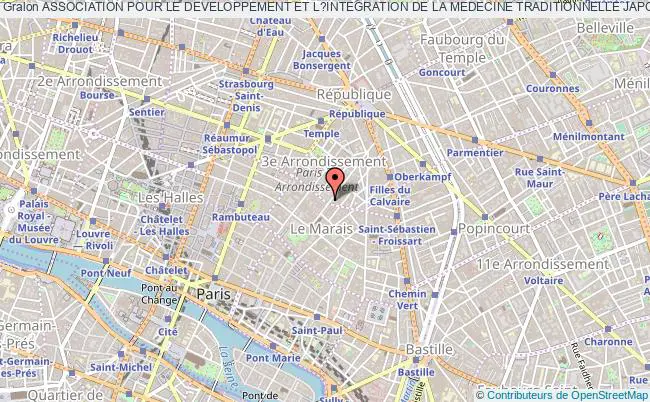 plan association Association Pour Le Developpement Et L?integration De La Medecine Traditionnelle Japonaise (adimej) Paris