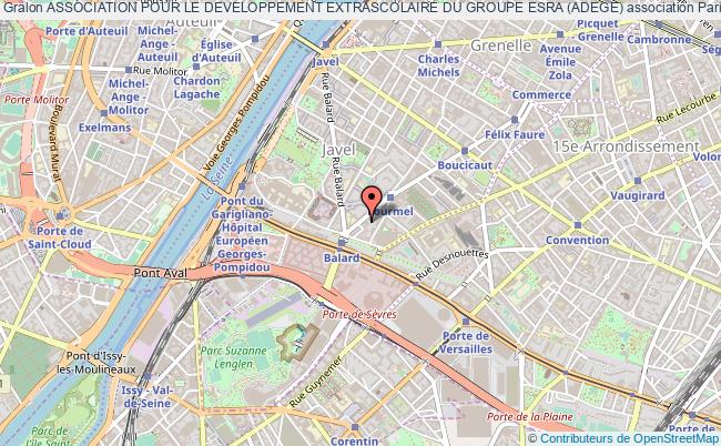 plan association Association Pour Le Developpement Extrascolaire Du Groupe Esra (adege) Paris