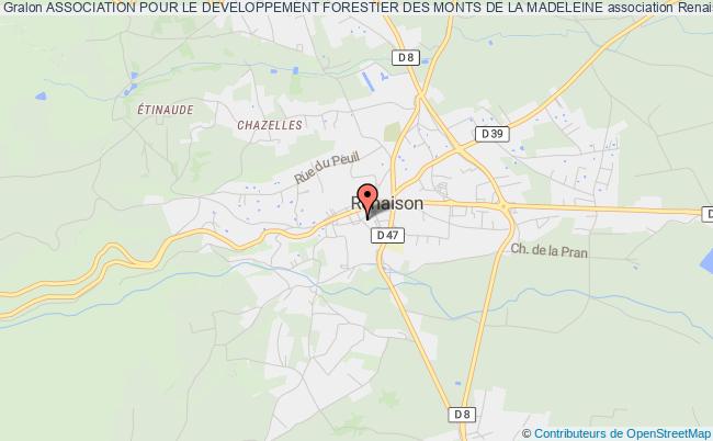 plan association Association Pour Le Developpement Forestier Des Monts De La Madeleine Renaison