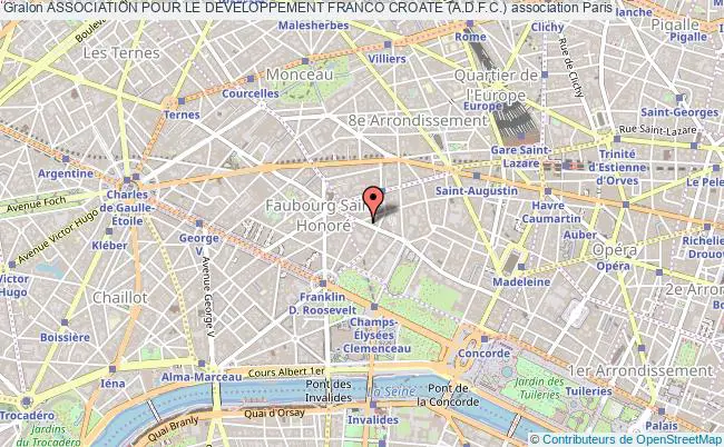 plan association Association Pour Le Developpement Franco Croate (a.d.f.c.) Paris