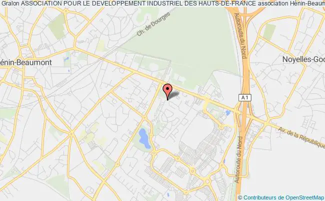 plan association Association Pour Le Developpement Industriel Des Hauts-de-france Hénin-Beaumont