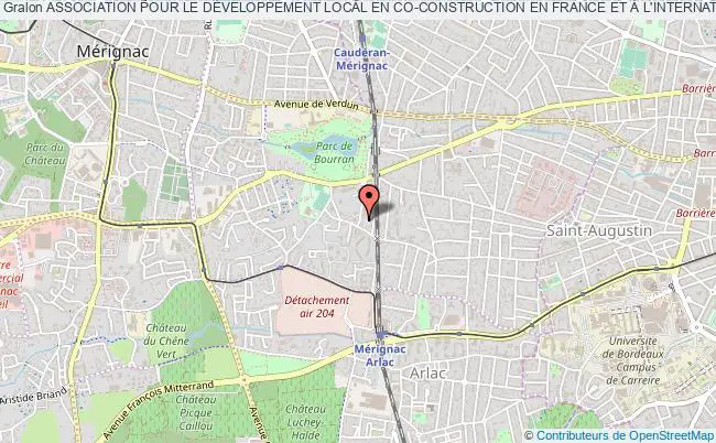 plan association Association Pour Le DÉveloppement Local En Co-construction En France Et À L'internationnal Mérignac