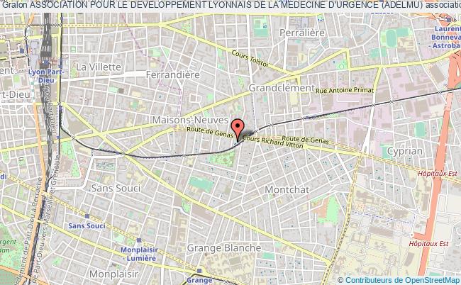 plan association Association Pour Le Developpement Lyonnais De La Medecine D'urgence (adelmu) Lyon