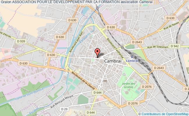 plan association Association Pour Le Developpement Par La Formation Cambrai