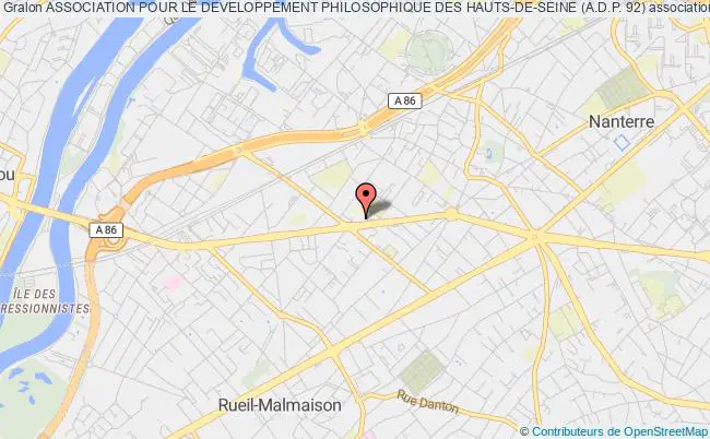 plan association Association Pour Le Developpement Philosophique Des Hauts-de-seine (a.d.p. 92) Nanterre