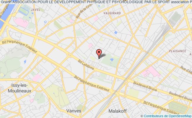 plan association Association Pour Le Developpement Physique Et Psychologique Par Le Sport Paris