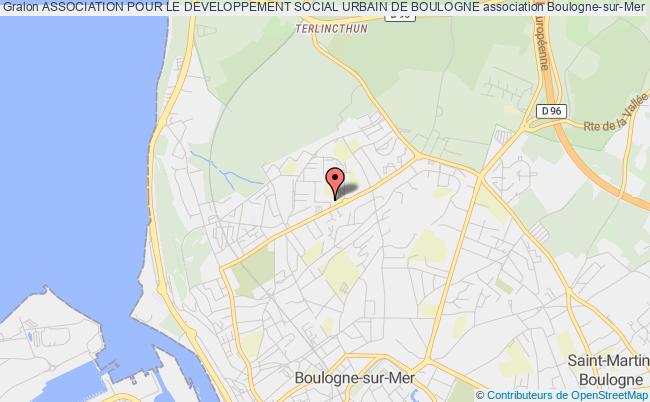 plan association Association Pour Le Developpement Social Urbain De Boulogne Boulogne-sur-Mer