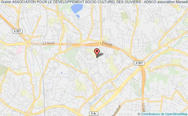 plan association Association Pour Le DÉveloppement Socio Culturel Des Oliviers - Adsco Marseille