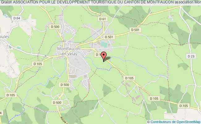 plan association Association Pour Le Developpement Touristique Du Canton De Montfaucon Montfaucon-en-Velay