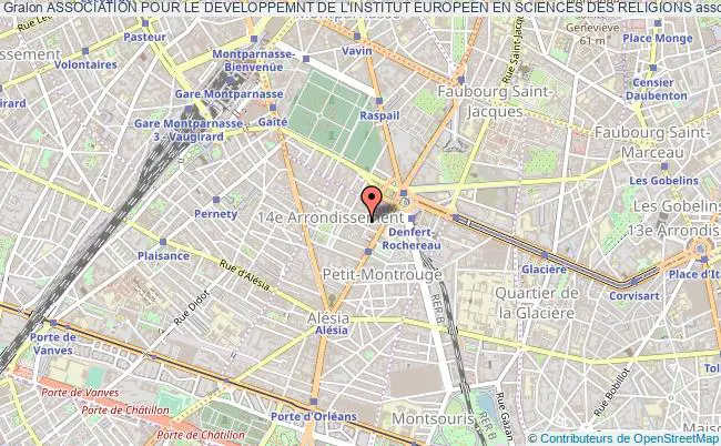 plan association Association Pour Le Developpemnt De L'institut Europeen En Sciences Des Religions Paris