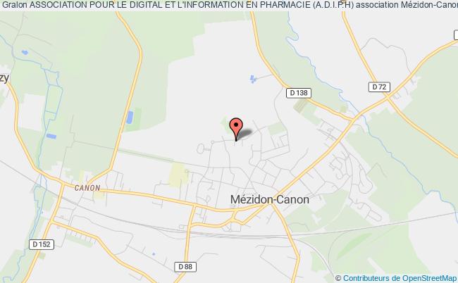 plan association Association Pour Le Digital Et L'information En Pharmacie (a.d.i.p.h) Mézidon-Vallée-d'Auge