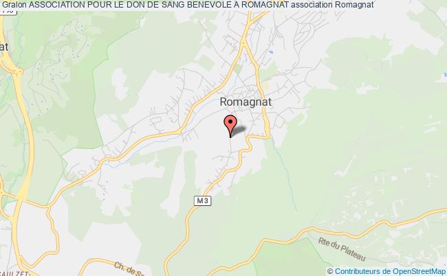plan association Association Pour Le Don De Sang Benevole A Romagnat Romagnat