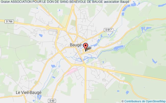 plan association Association Pour Le Don De Sang Benevole De Bauge Baugé-en-Anjou