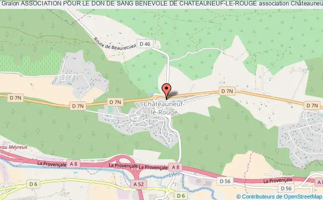plan association Association Pour Le Don De Sang Benevole De Chateauneuf-le-rouge Châteauneuf-le-Rouge