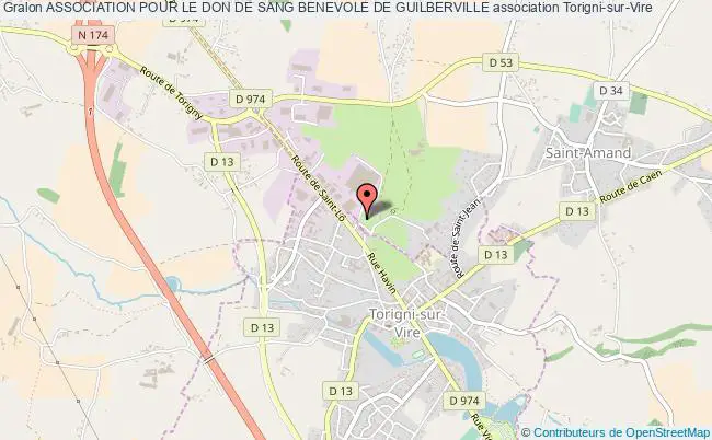 plan association Association Pour Le Don De Sang Benevole De Guilberville Guilberville