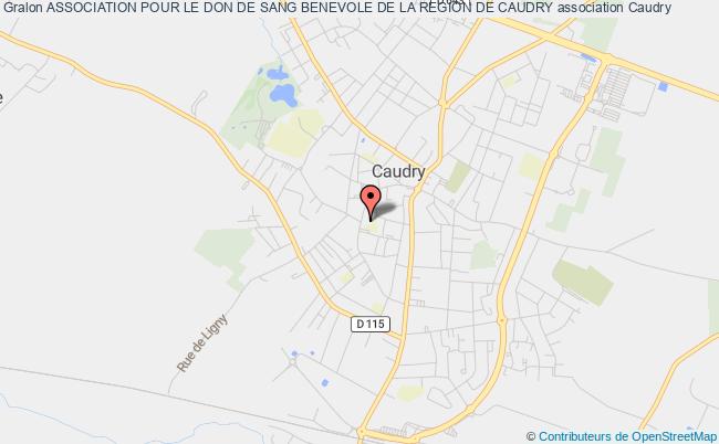 plan association Association Pour Le Don De Sang Benevole De La Region De Caudry Caudry