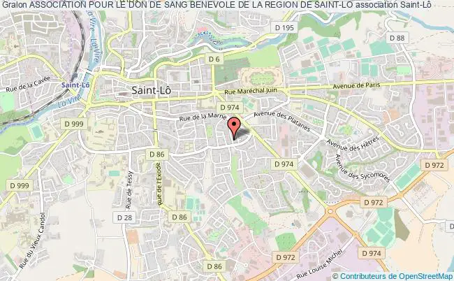plan association Association Pour Le Don De Sang Benevole De La Region De Saint-lo Saint-Lô