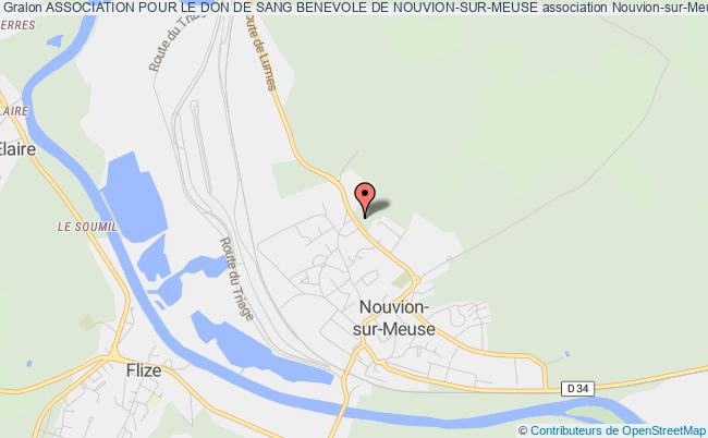 plan association Association Pour Le Don De Sang Benevole De Nouvion-sur-meuse Nouvion-sur-Meuse