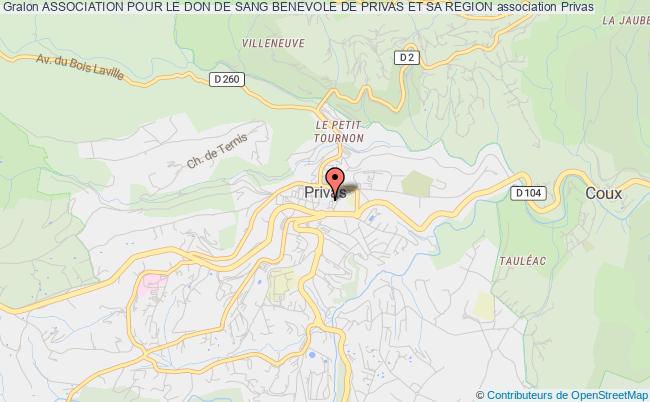 ASSOCIATION POUR LE DON DE SANG BENEVOLE DE PRIVAS ET SA REGION