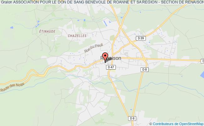 ASSOCIATION POUR LE DON DE SANG BENEVOLE DE ROANNE ET SA REGION - SECTION DE RENAISON